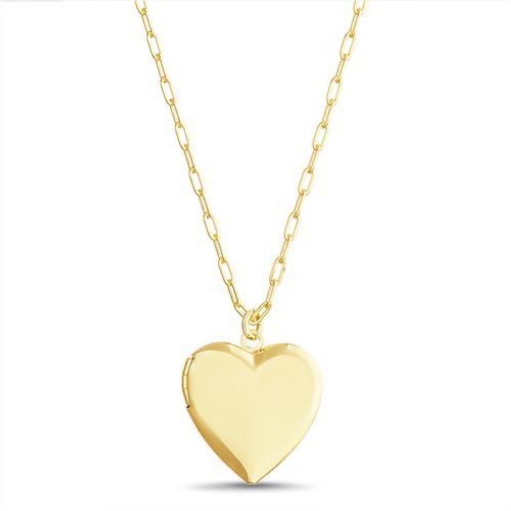 Chic Gold Heart Pendant Necklace